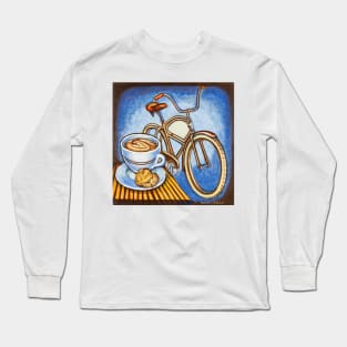 Brown Electra delivery bicycle coffee and amaretti Long Sleeve T-Shirt